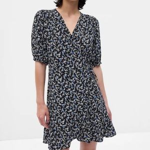 Gap Floral Wrap Mini Dress